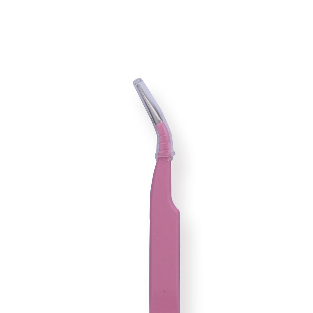 Macaron Curved Pointed Tweezer - Pink - Stationery Pal