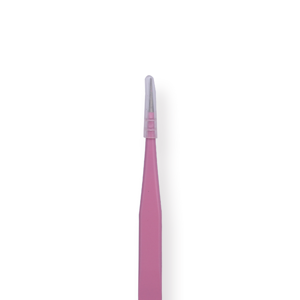 Macaron Straight Pointed Tweezer - Pink - Stationery Pal