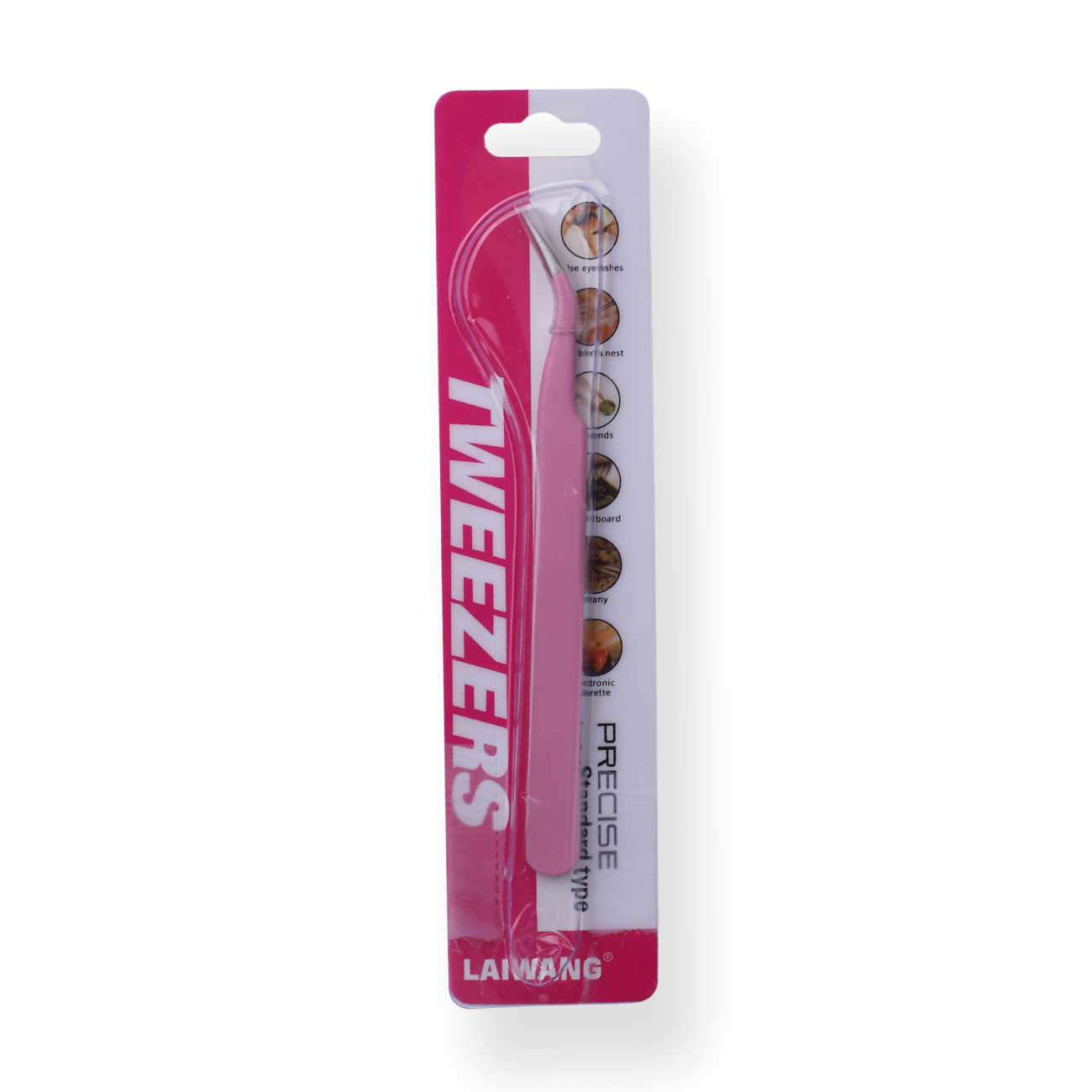 Macaron Curved Pointed Tweezer - Pink - Stationery Pal