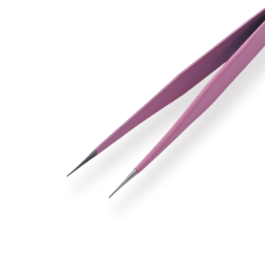 Macaron Straight Pointed Tweezer - Pink - Stationery Pal