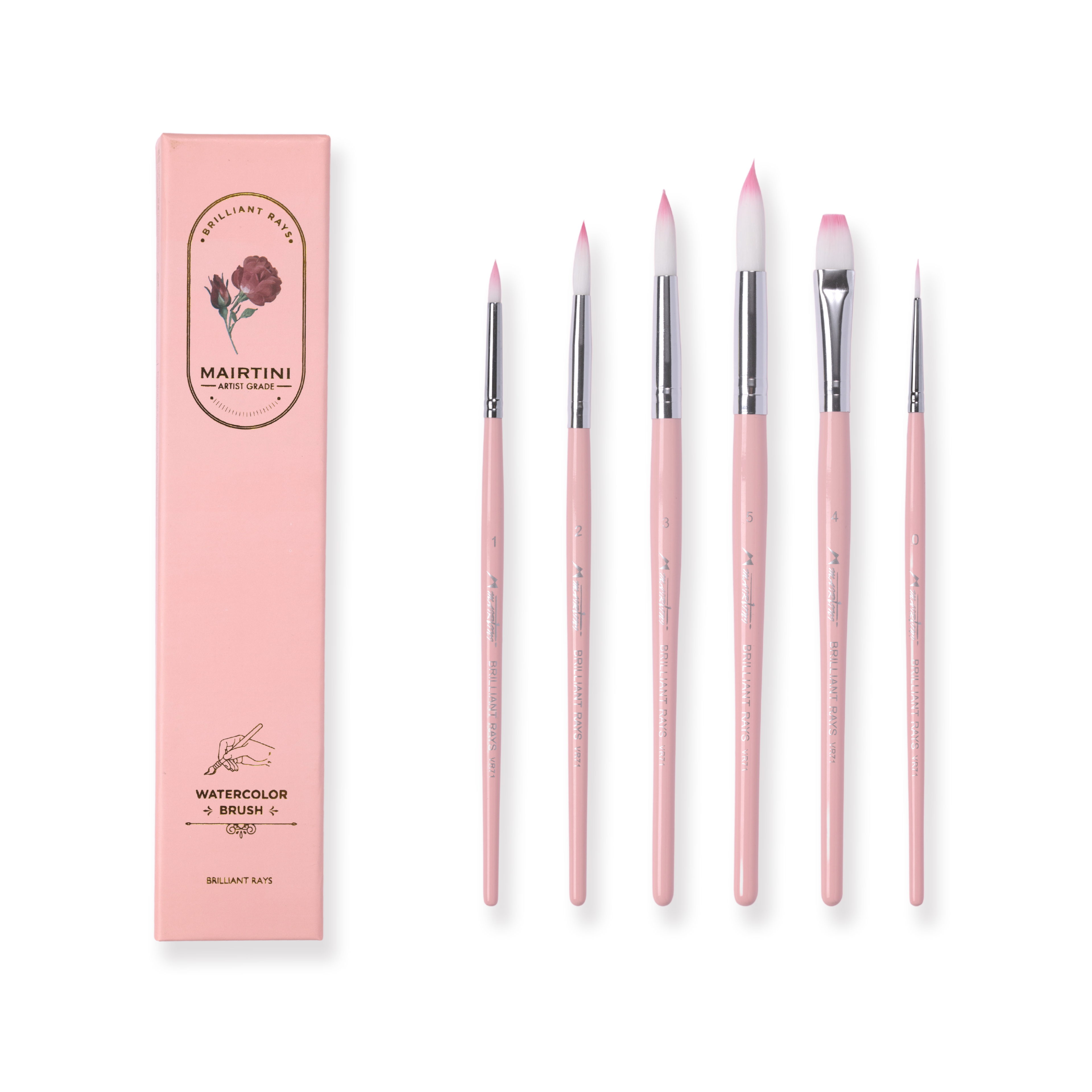 Mairtini Watercolor Brush - Set of 6 - Stationery Pal