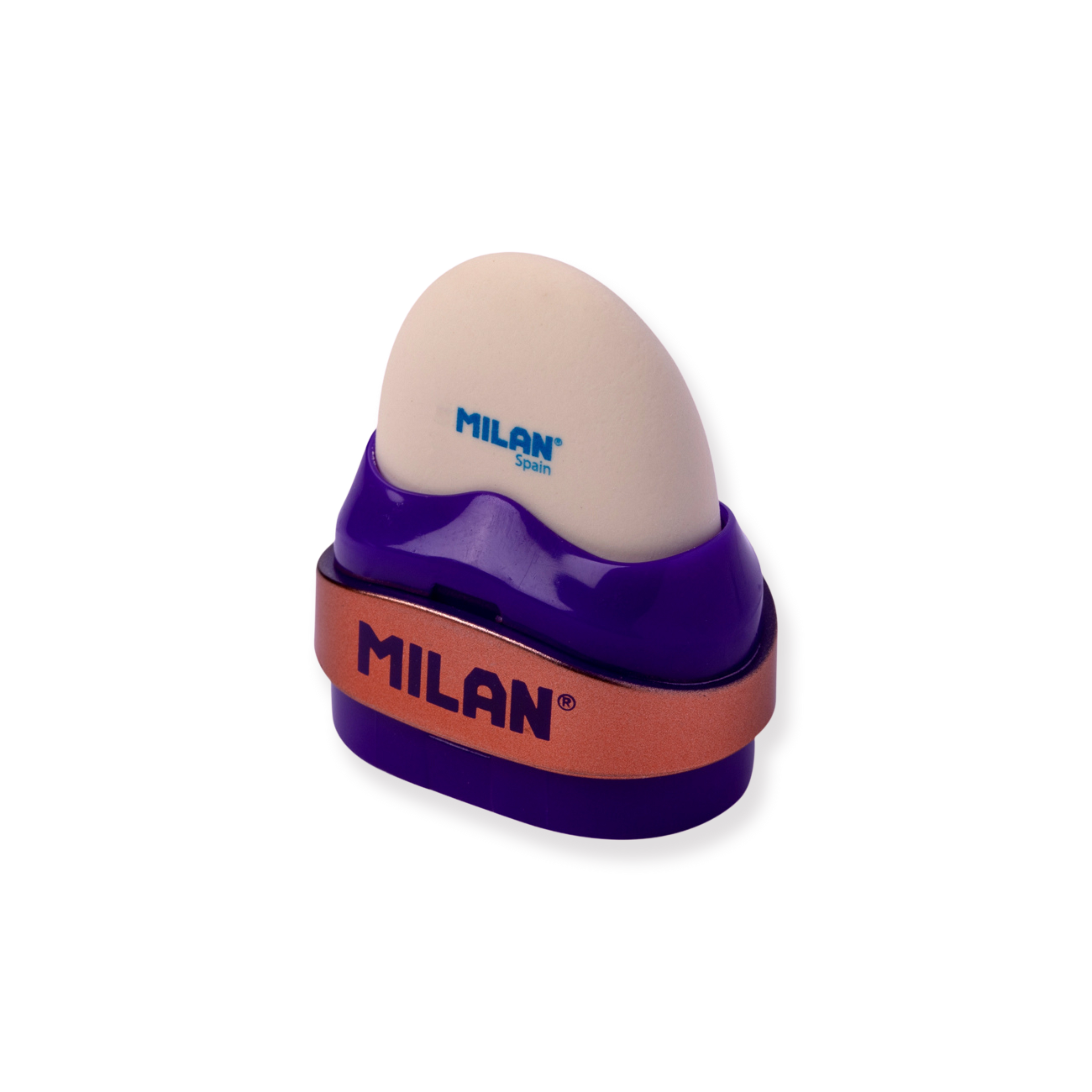 Milan Capsule Sharpener + Eraser Copper - Lilac - Stationery Pal