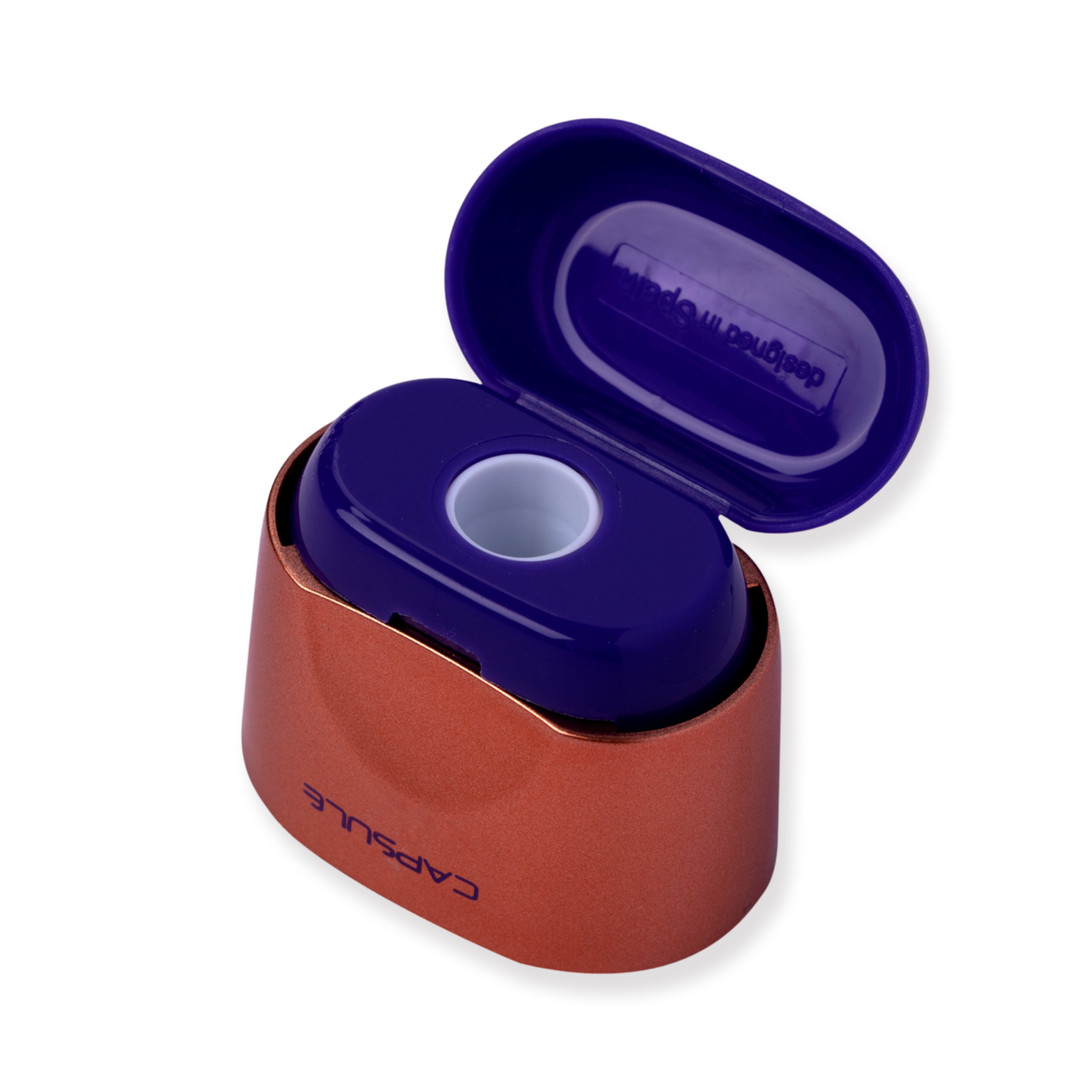 Milan Capsule Sharpener + Eraser Copper - Lilac - Stationery Pal