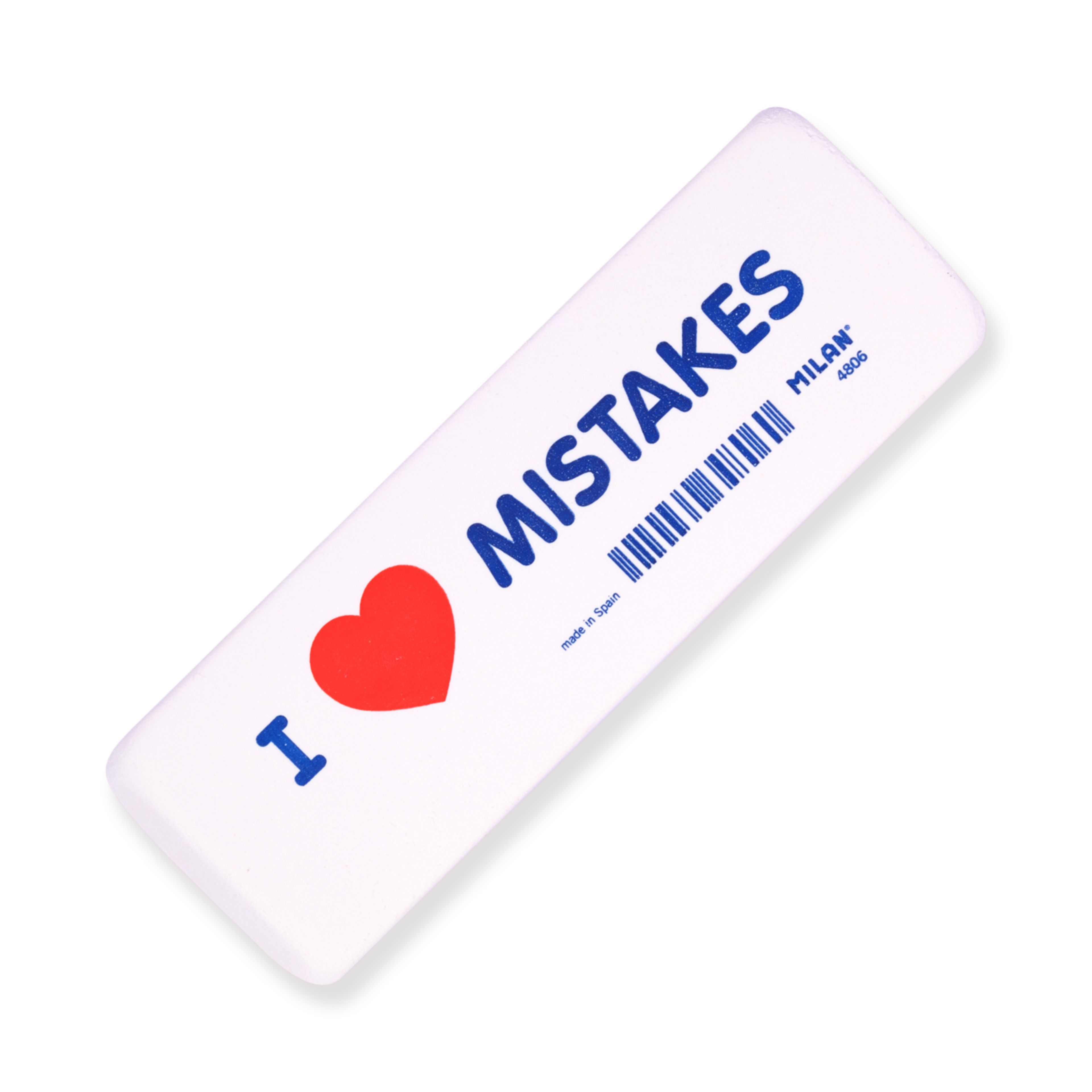 Milan I love Mistakes Synthetic Eraser - 4806 - Stationery Pal