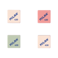 Milan Square Eraser 430 - Set of 4 - Stationery Pal
