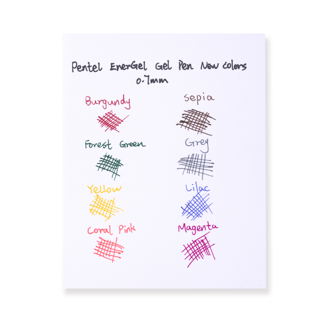 Pentel EnerGel RTX Gel Pen - Conical - 0.7 mm - Magenta - Stationery Pal