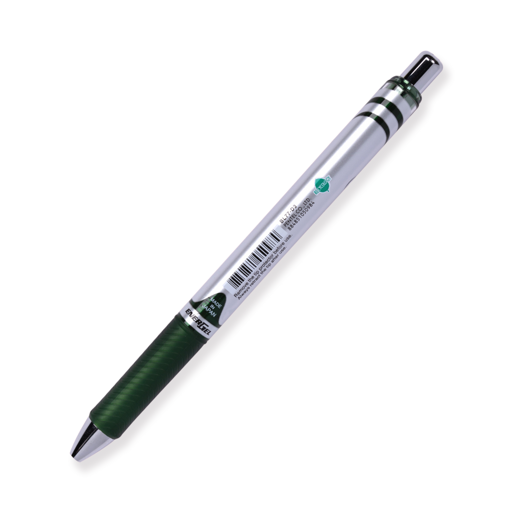 Pentel EnerGel RTX Gel Pen - Conical - 0.7 mm - Forest Green - Stationery Pal