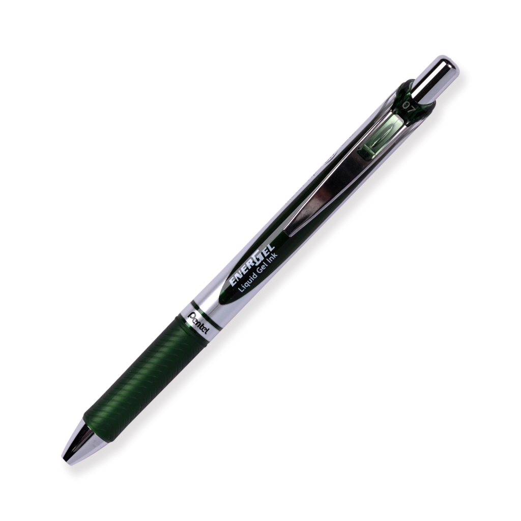 Pentel EnerGel RTX Gel Pen - Conical - 0.7 mm - Forest Green - Stationery Pal