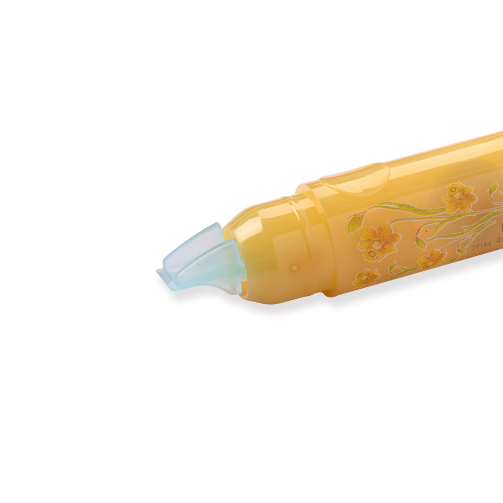 Pentel Petit-Corre X HIBIYA KADAN Correction Tape - Narcissus Yellow - Stationery Pal