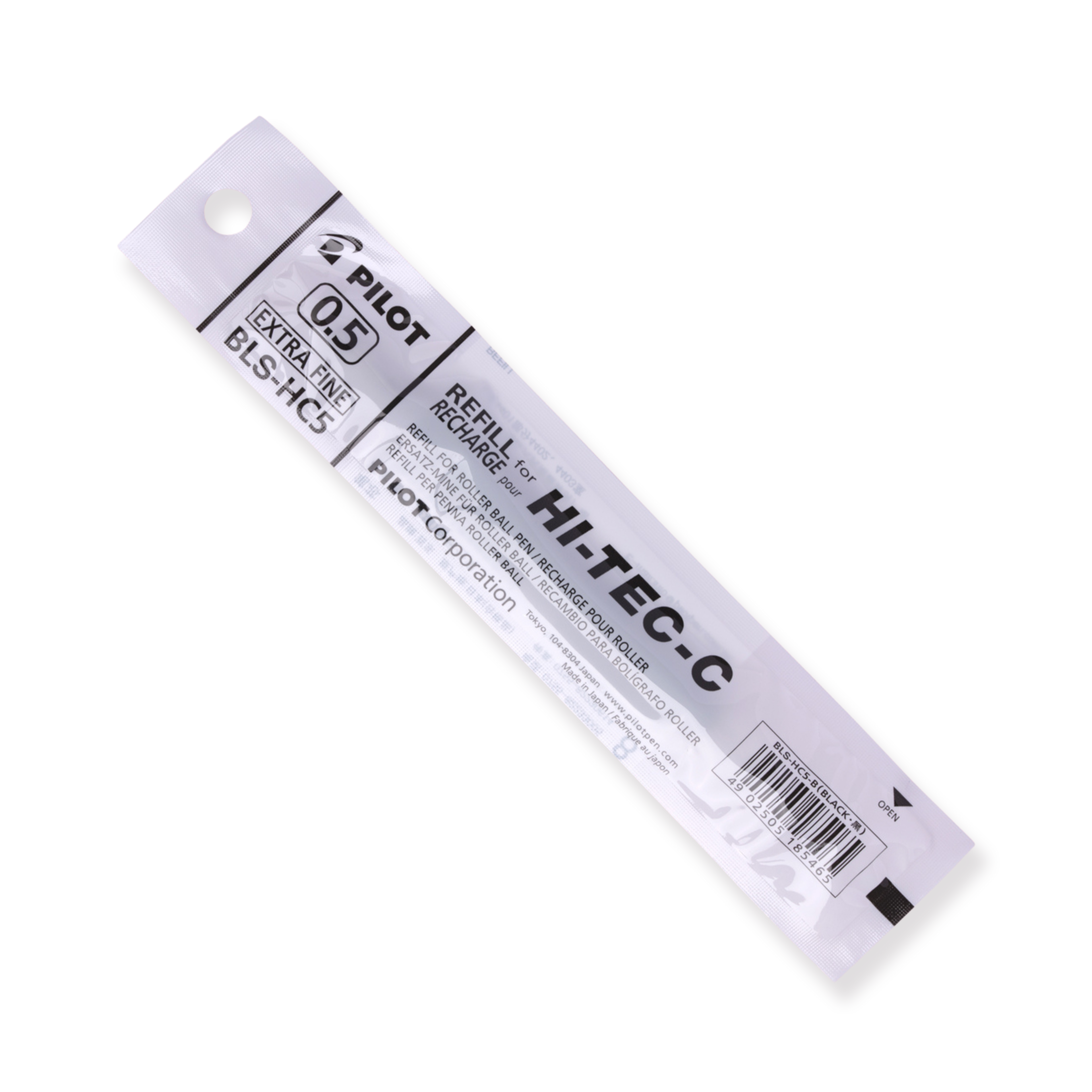 Pilot Hi-Tec-C Gel Pen Refill - 0.5 mm - Black - BLS-HC5 - Stationery Pal
