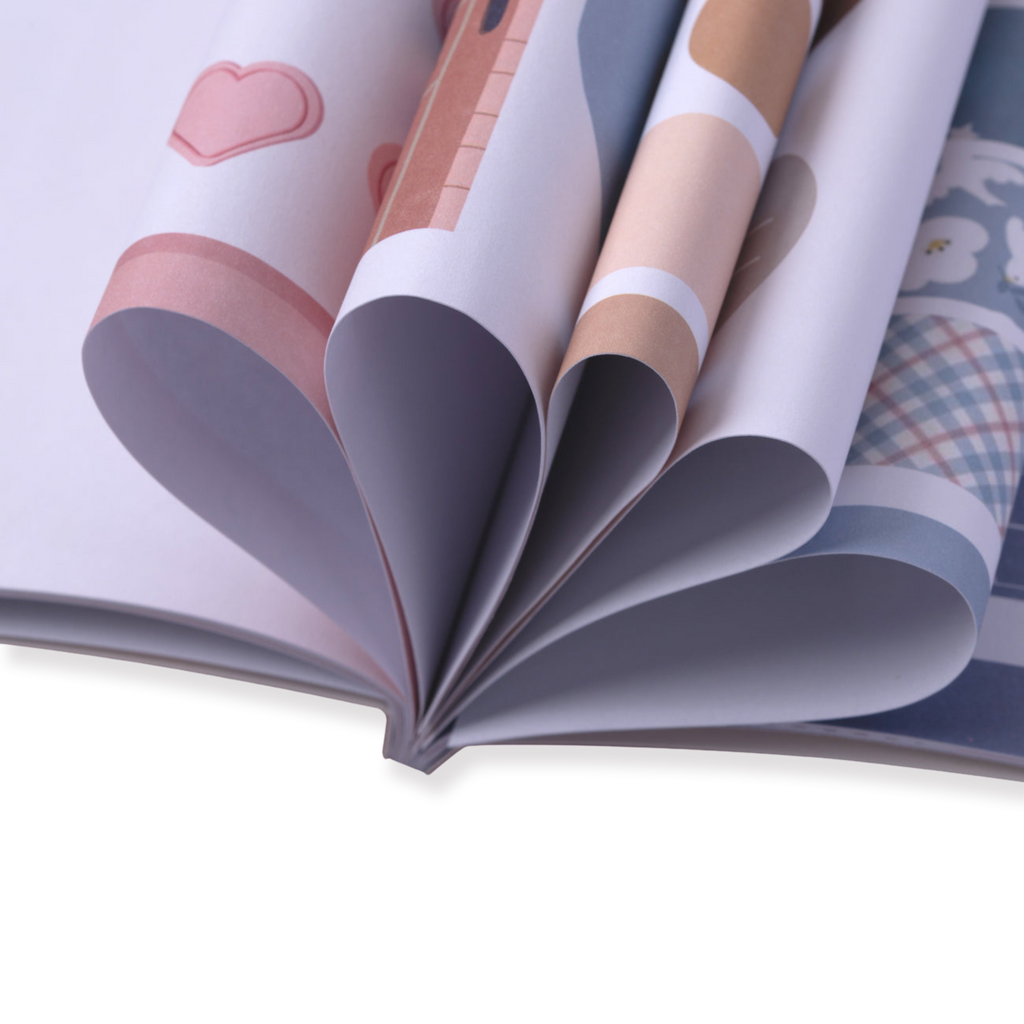 Rosy Posy Scrapbooking Paper Pad - Pink - Stationery Pal