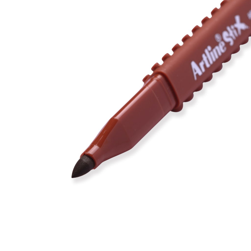 Shachihata Artline Stix Brush Marker - Brown - Stationery Pal