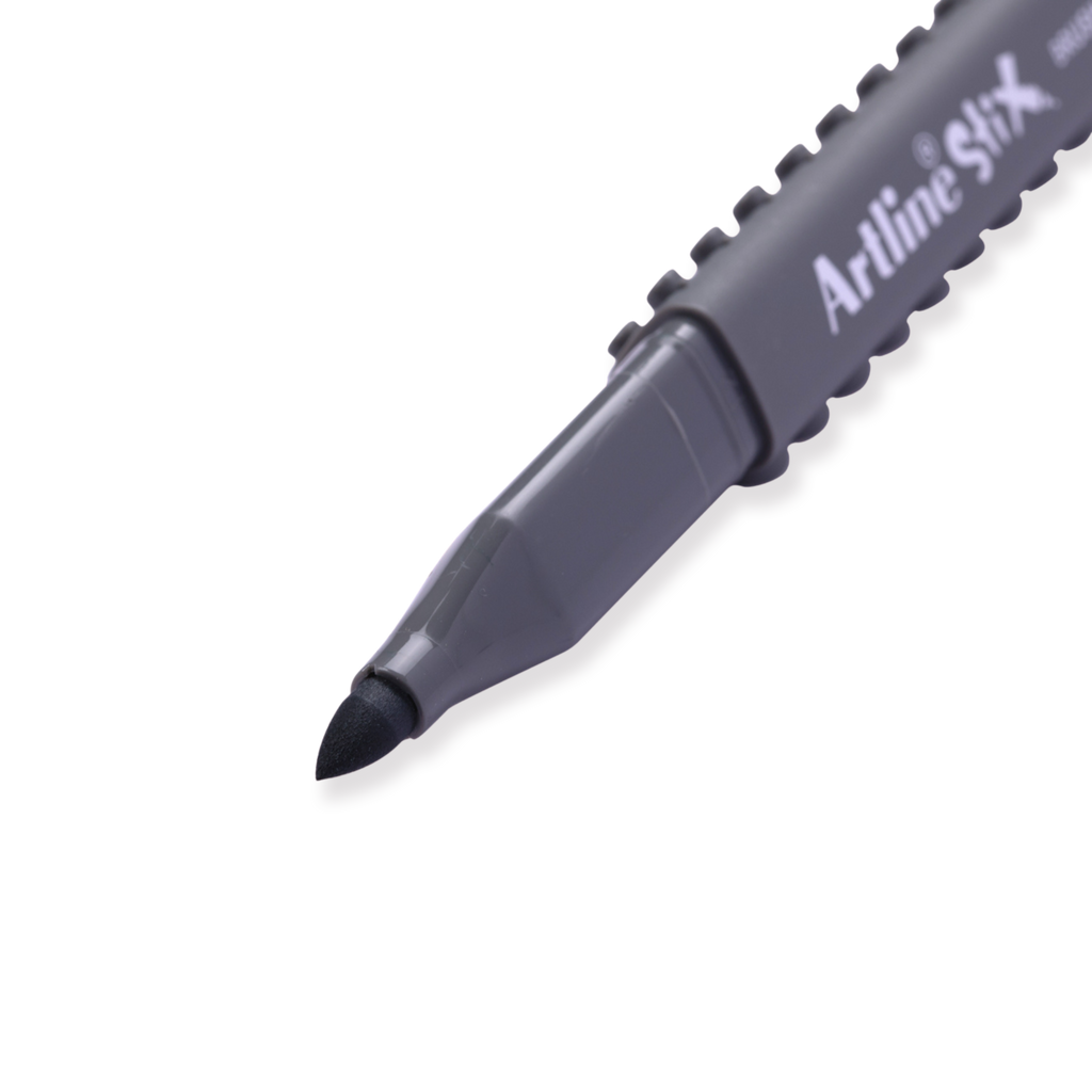 Shachihata Artline Stix Brush Marker - Gray - Stationery Pal