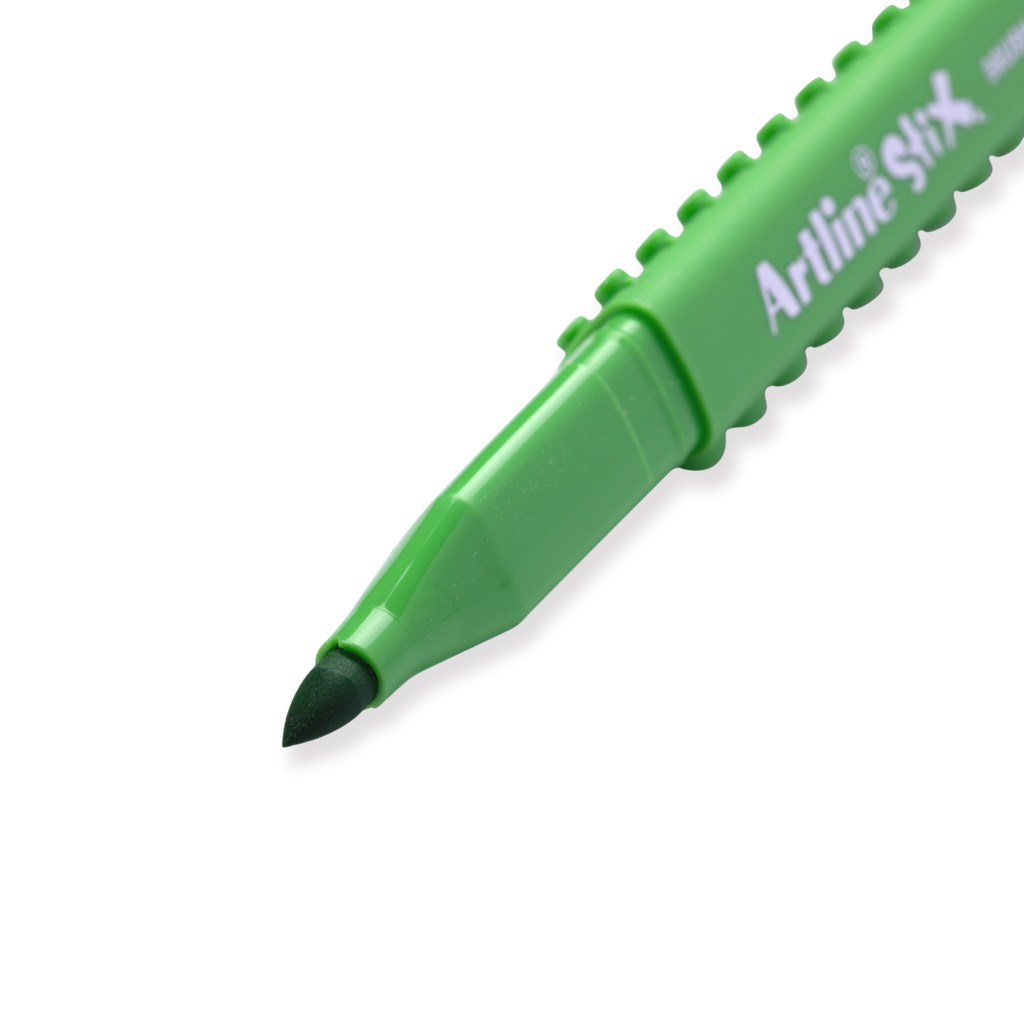 Shachihata Artline Stix Brush Marker - Yellow Green - Stationery Pal