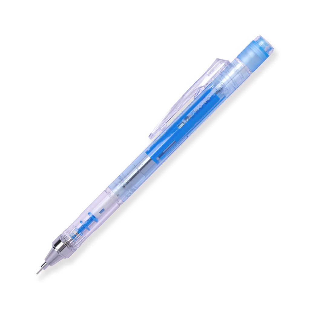 Tombow MONO Graph Clear Color Mechanical Pencil - Clear Blue - 0.5 mm - Stationery Pal