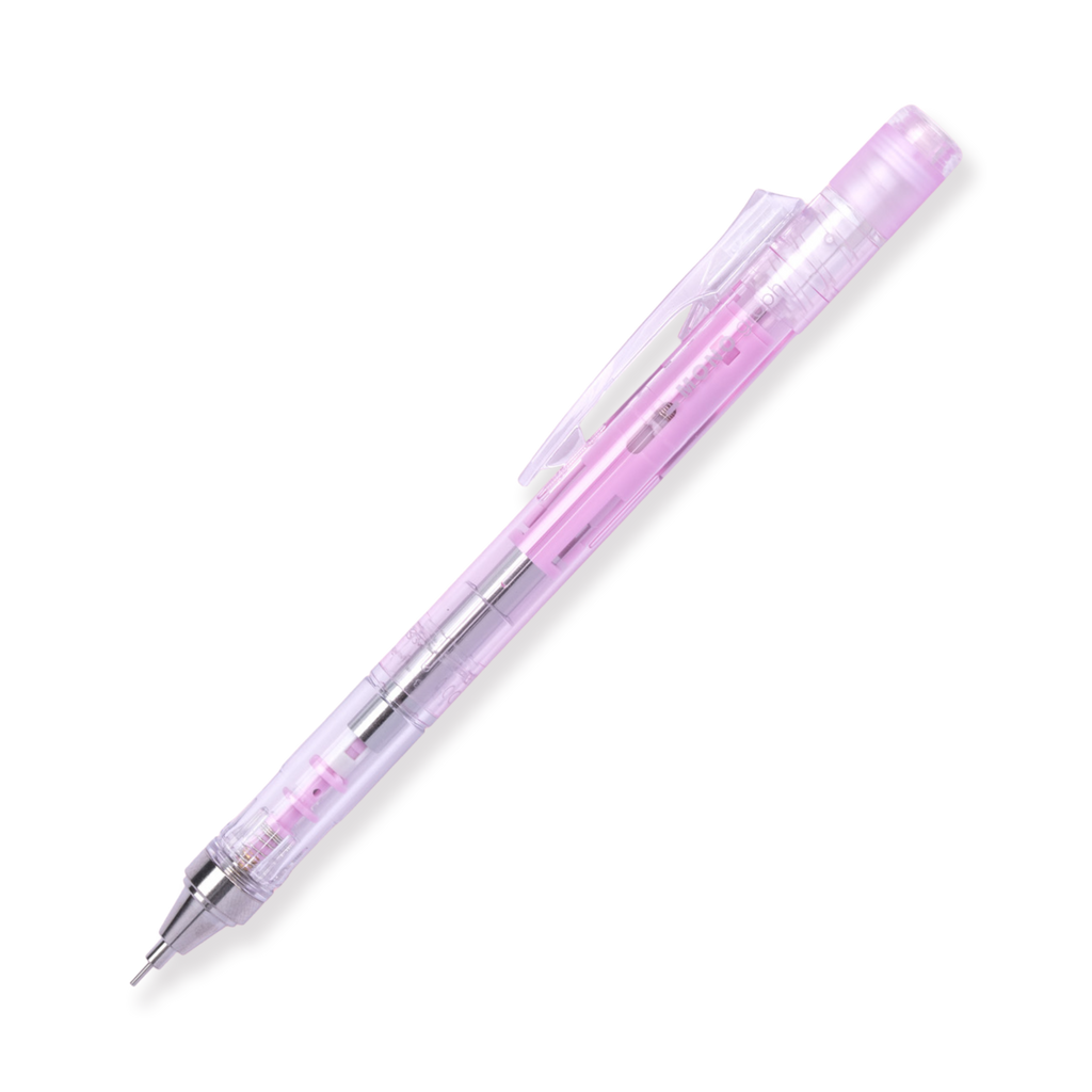 Tombow MONO Graph Clear Color Mechanical Pencil - Clear Pink - 0.5 mm - Stationery Pal