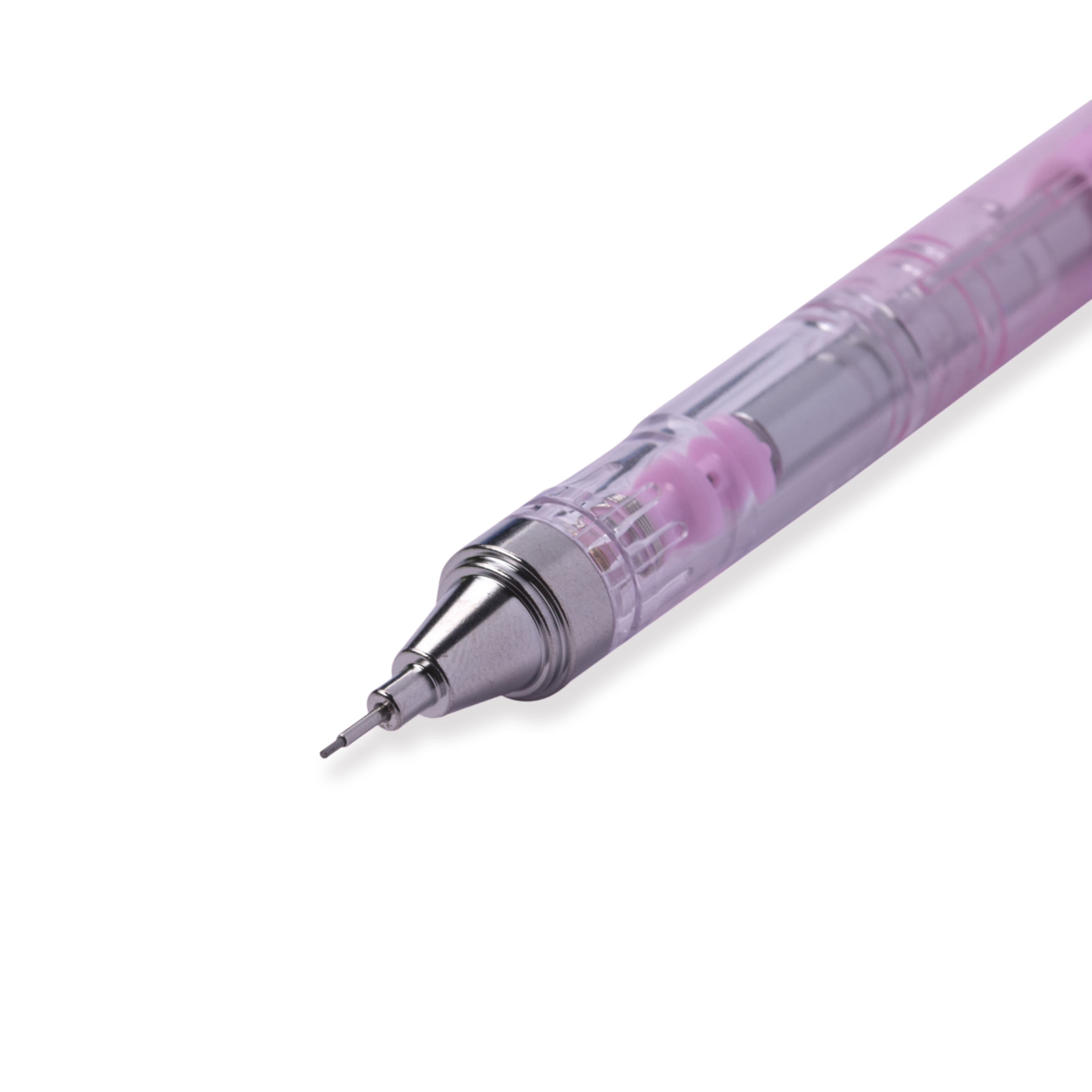 Tombow MONO Graph Clear Color Mechanical Pencil - Clear Pink - 0.5 mm - Stationery Pal