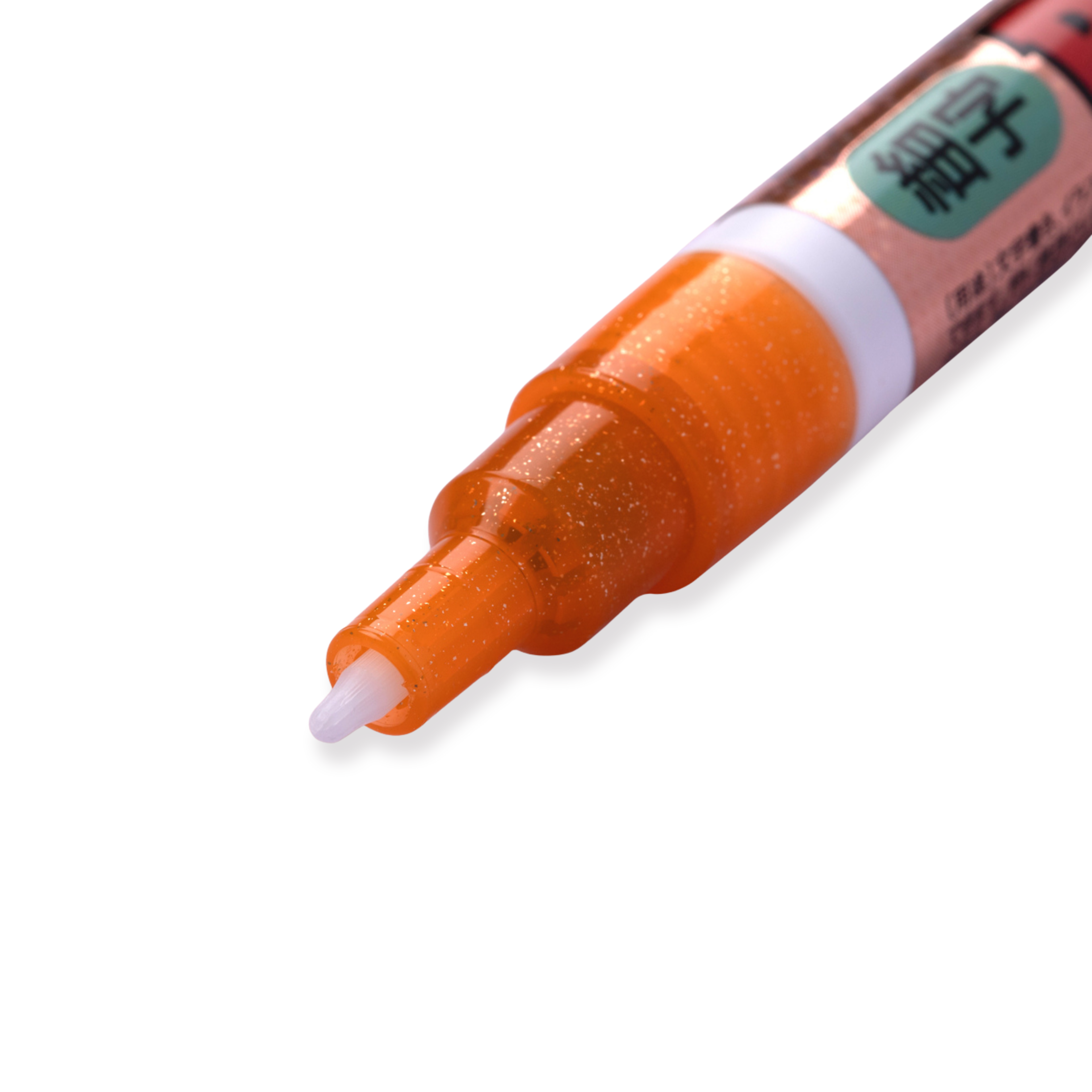 Uni Posca Glitter Paint Marker PC-3ML - Fine Point - Orange - Stationery Pal