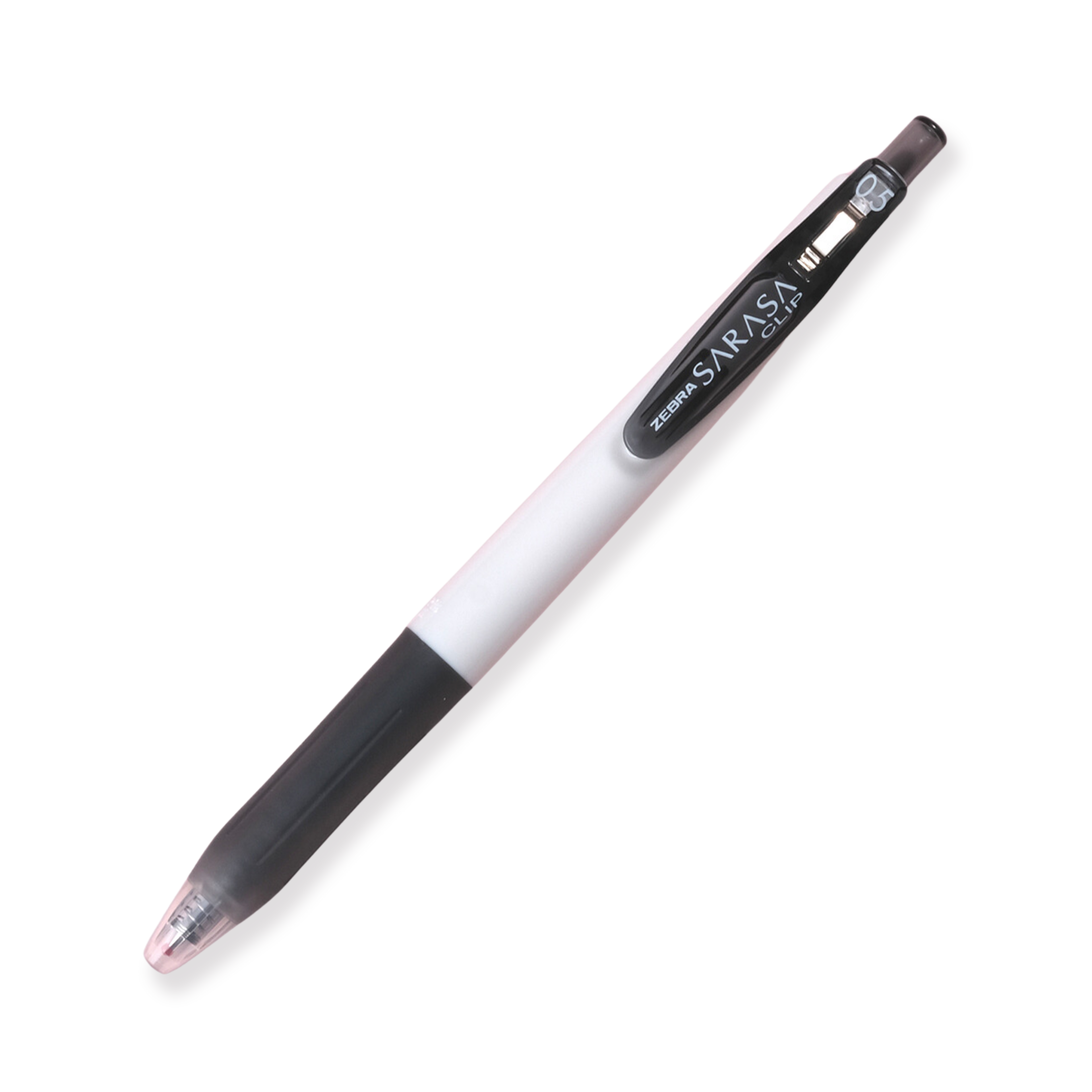 Zebra Sarasa JJZ15W White Stick Gel Pen - 0.5 mm - Black - Stationery Pal