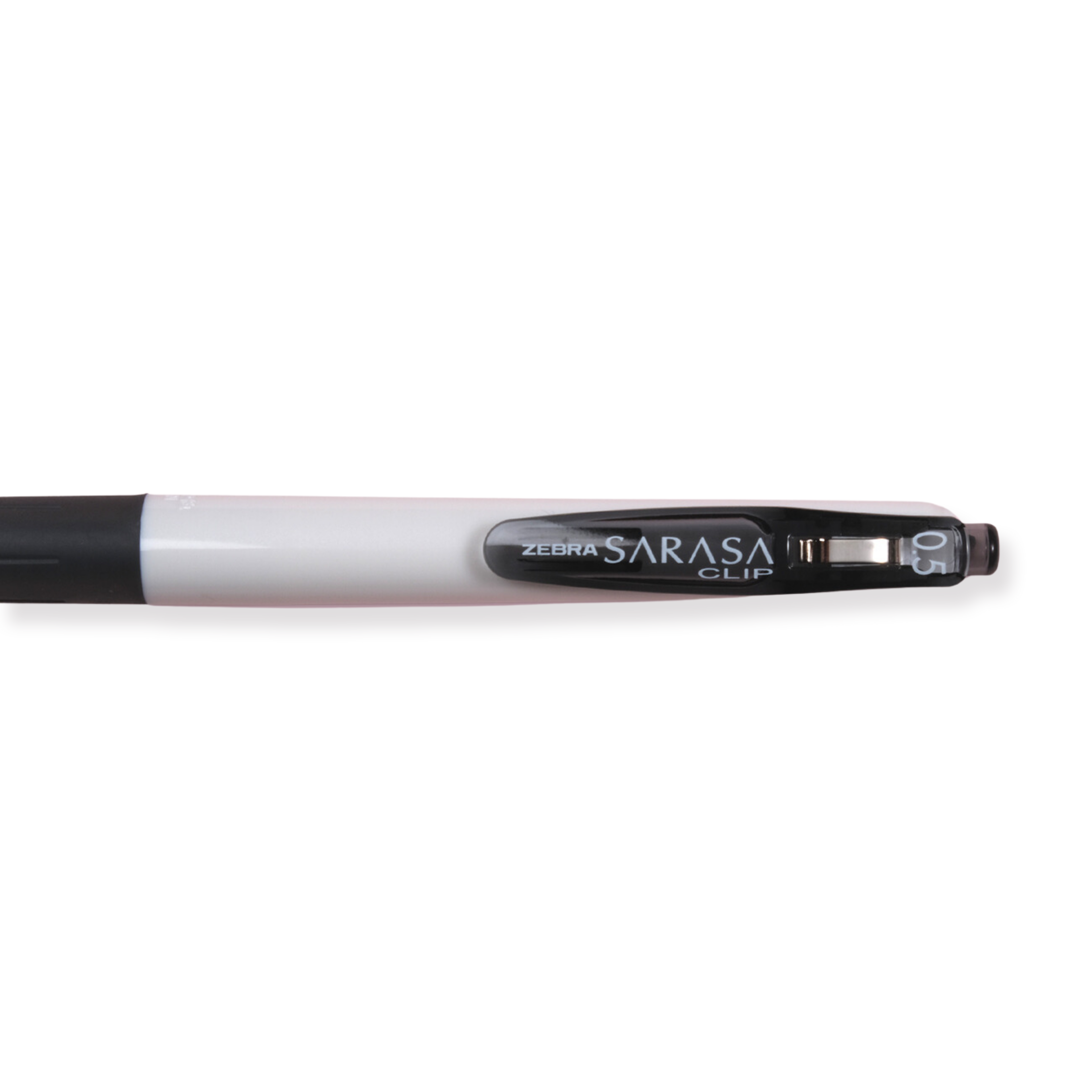 Zebra Sarasa JJZ15W White Stick Gel Pen - 0.5 mm - Black - Stationery Pal