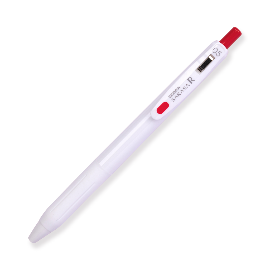 Zebra Sarasa R Gel Ink Pen - 0.5 mm - Red - Stationery Pal