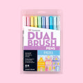 Tombow ABT Dual Brush Pen 10-Pack Set - Pastel - Stationery Pal
